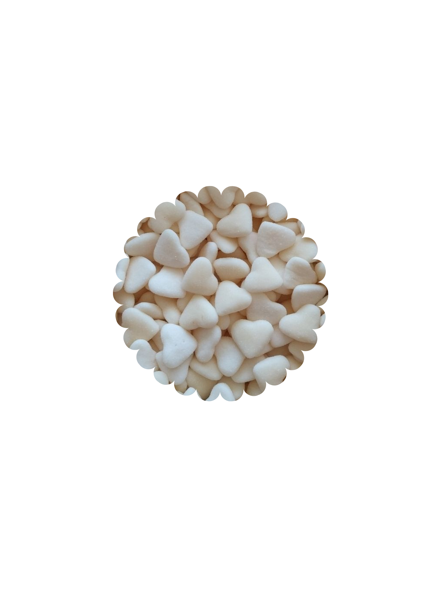 Cœurs blancs sucrées (100g)