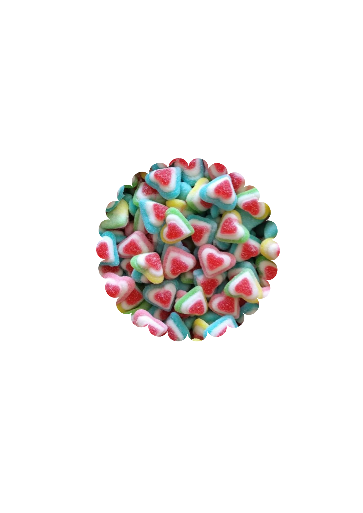 Cœurs 3D sucrées (100g)