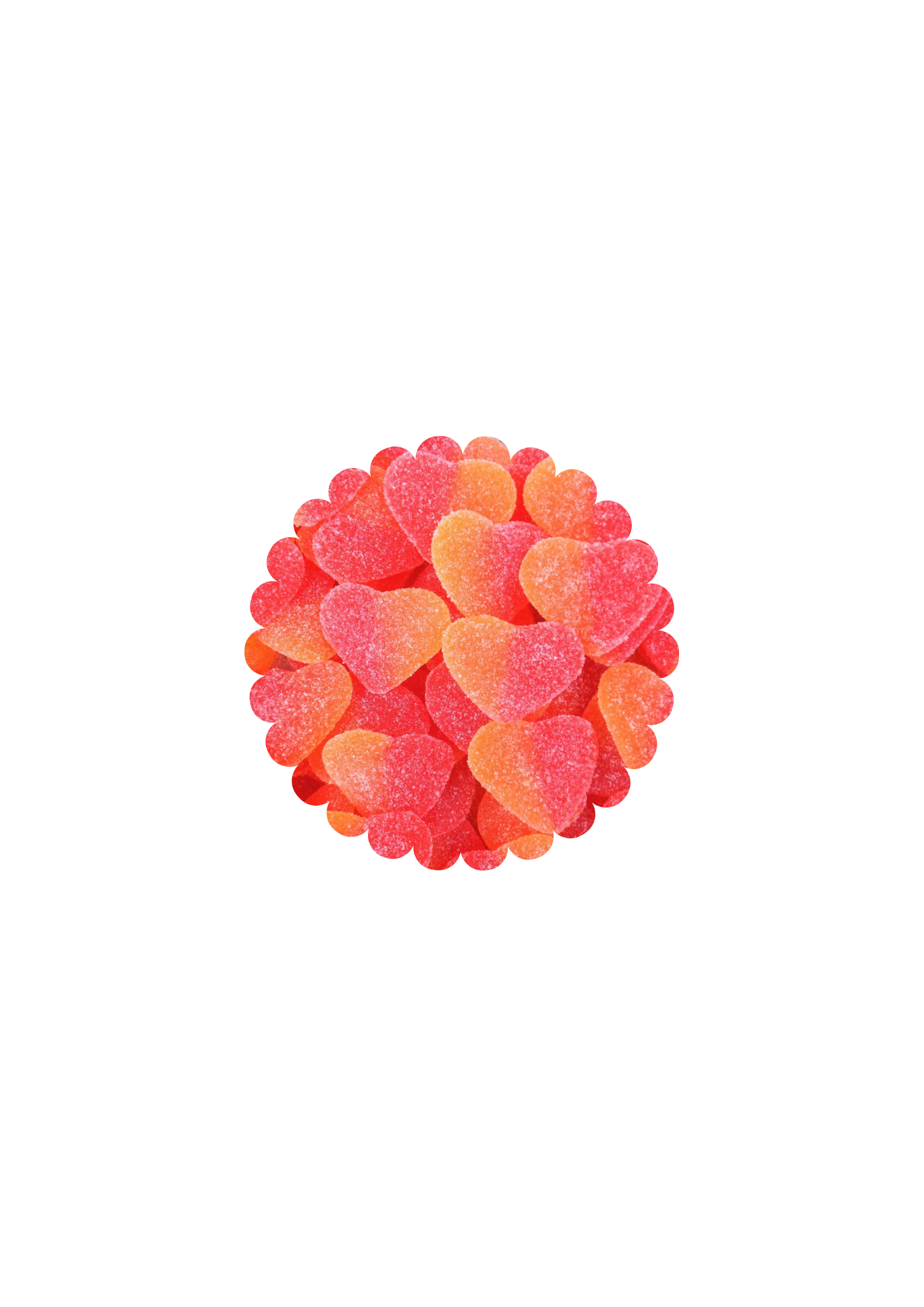 Cœur de pèche sucrée (100g)